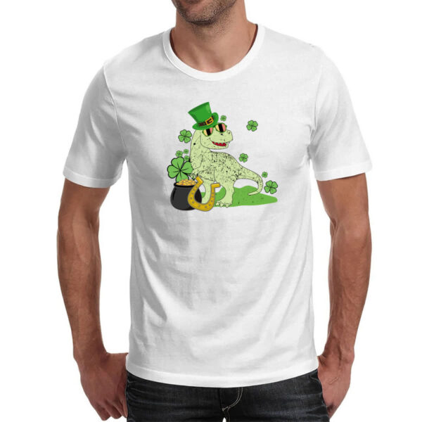 Camiseta Unissex T-Rex St Patricks day - Imagem 2