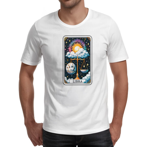 Camiseta Unissex Signo Carta Taro Libra - Imagem 2