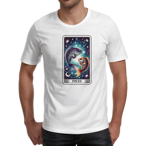 Camiseta Unissex Signo Carta Taro Peixes - Imagem 2