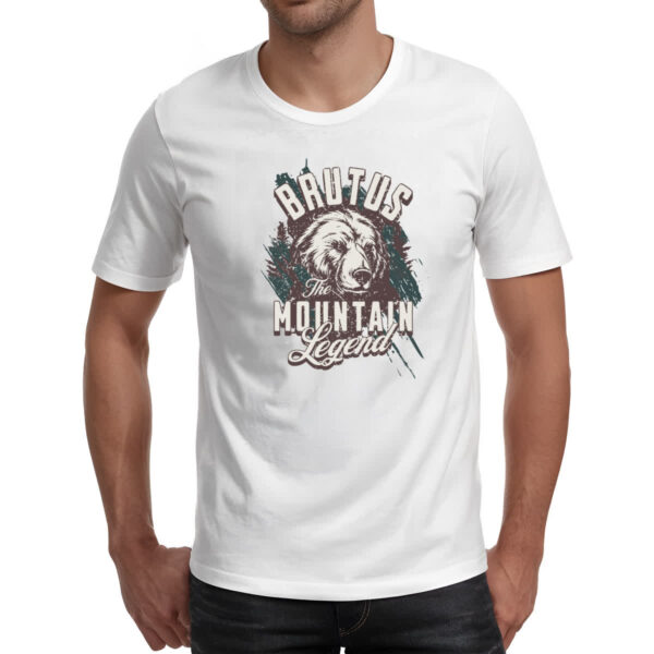 Camiseta Unissex Urso Lenda da montanha bruta - Imagem 2