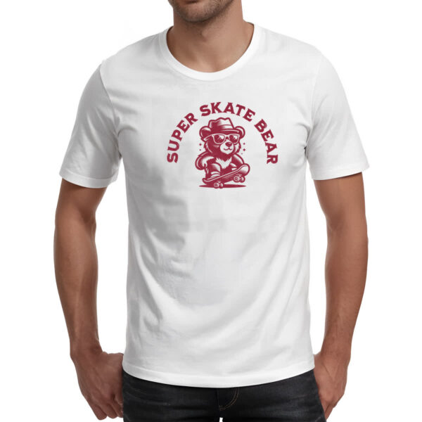 Camiseta Unissex Urso super skate - Imagem 2