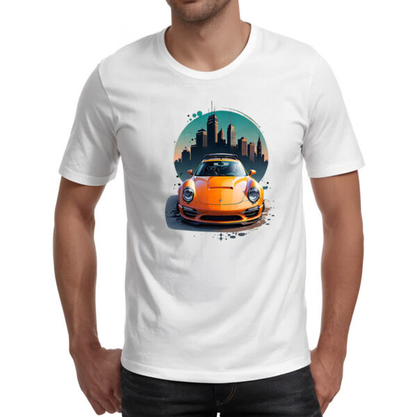 Camiseta Unissex Porche sunset city - Imagem 2