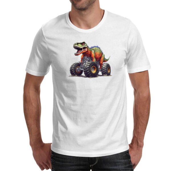 Camiseta Unissex T-Rex monster truck - Imagem 2