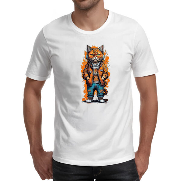 Camiseta Unissex Kit Cat Grafiti Hip Hop - Imagem 2