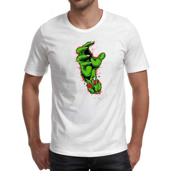 Camiseta Unissex Zombie hand - Imagem 2