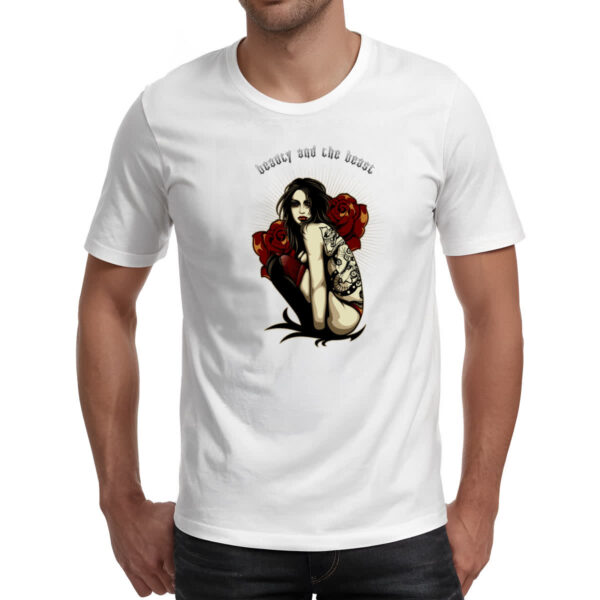 Camiseta Unissex Beauty and the beast - Imagem 2