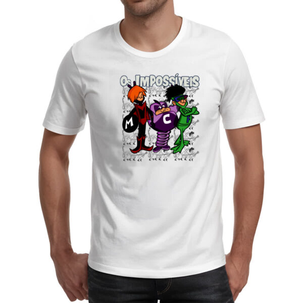 Camiseta Unissex Nostalgia Os impossiveis fundo grafite - Imagem 2