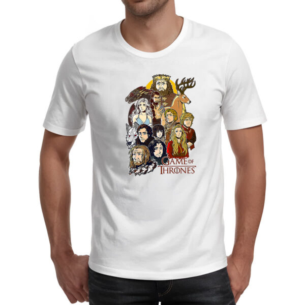 Camiseta Unissex Game of thrones - Cartoon print - Imagem 2