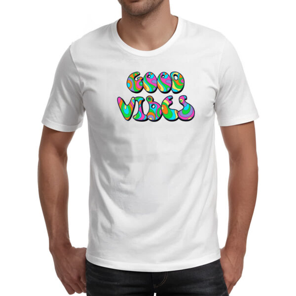 Camiseta Unissex Hippie Psicodelico Boas Vibracoes - Imagem 2
