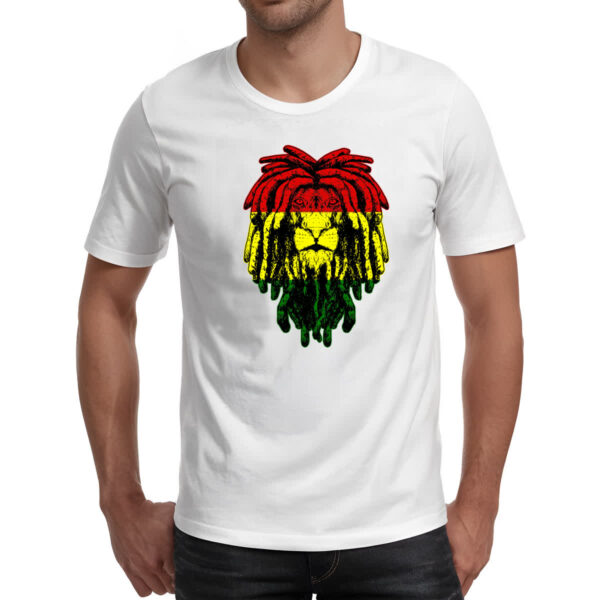 Camiseta Unissex Leao Rastafari - Imagem 2