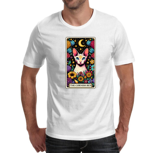 Camiseta Unissex Taro gato Cornish Rex - Imagem 2