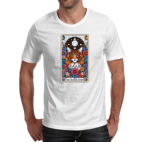 Camiseta Unissex Taro gato Maine Coon - Imagem 2
