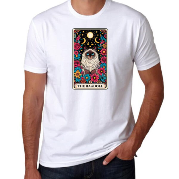 Camiseta Unissex Taro gato Ragdoll - Imagem 3