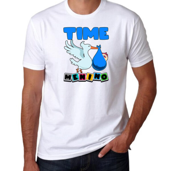 Camiseta Unissex Cegonha Time Menino - Imagem 3