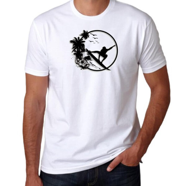 Camiseta Unissex Surf Noir Design - Imagem 3