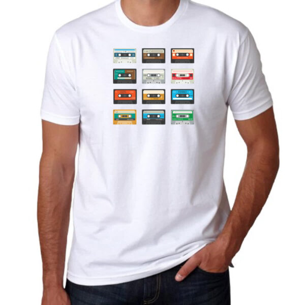 Camiseta Unissex Tapes Fitas K7 Vintage - Imagem 3