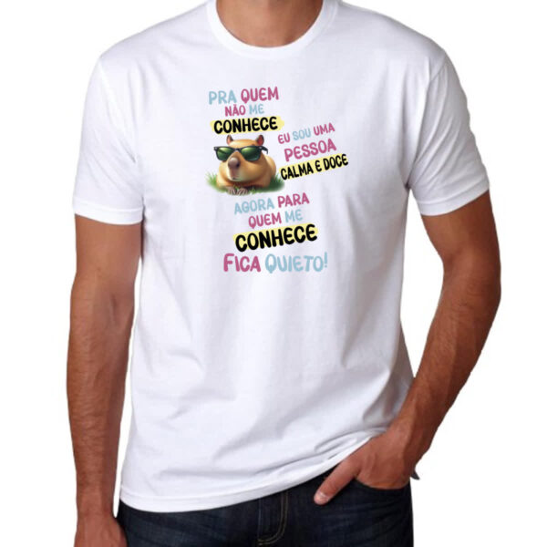 Camiseta Unissex Capivara me conhece - Imagem 3