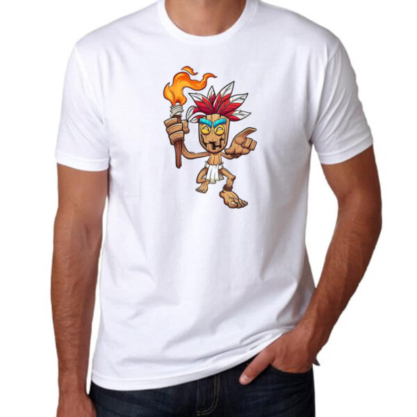 Camiseta Unissex Wooden Tiki - Imagem 3