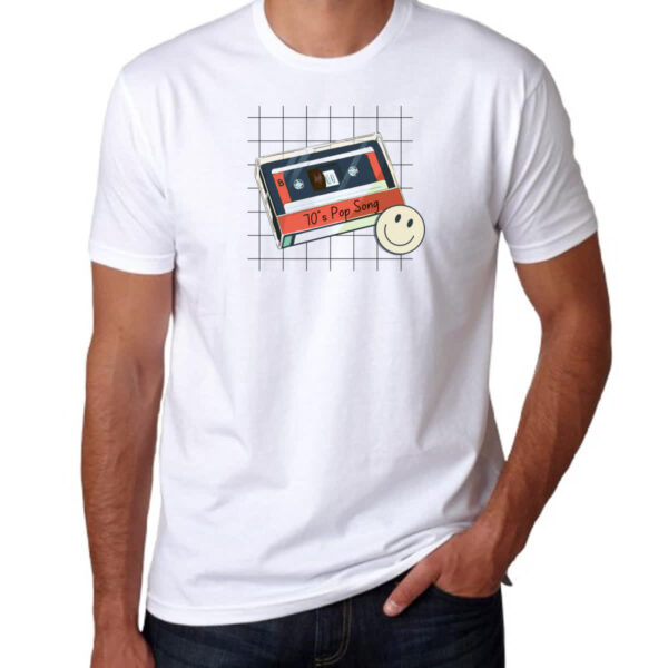 Camiseta Unissex Fita K7 70 Pop Song - Imagem 3
