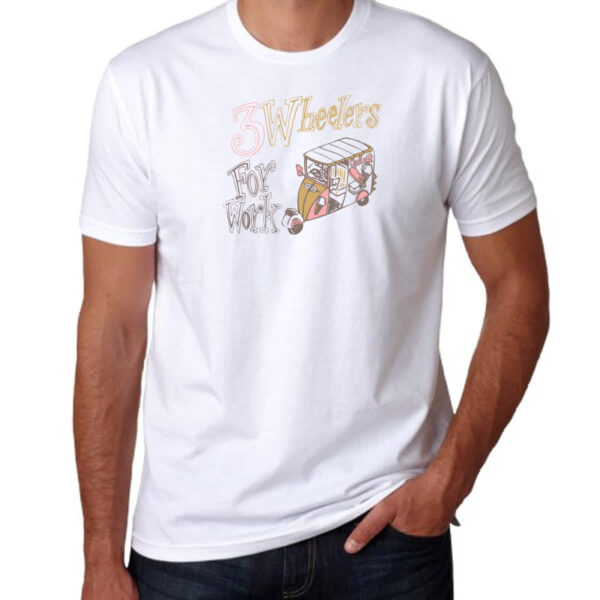 Camiseta Unissex 3 Wheelers for work - Imagem 3