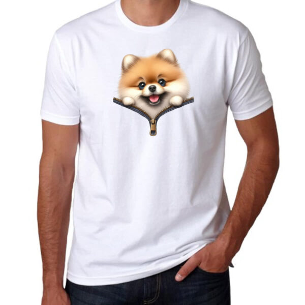 Camiseta Unissex Spitz Alemao no Ziper - Imagem 3
