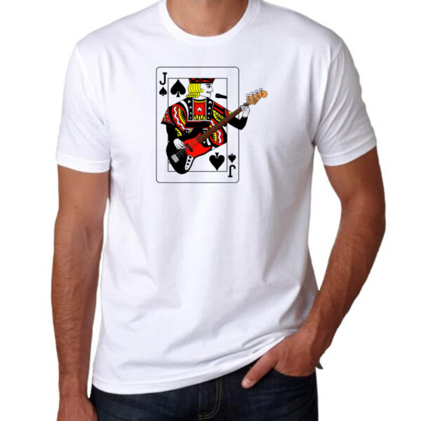 Camiseta Unissex Valete de Espadas do Rock - Imagem 3