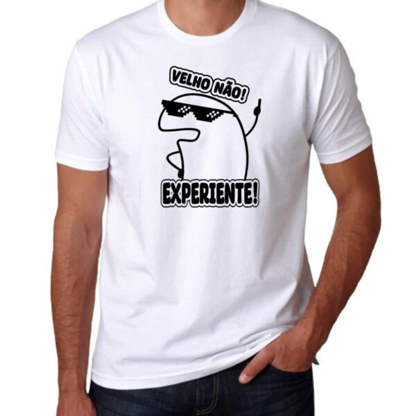 Camiseta Unissex Velho nao experiente flork - Imagem 3