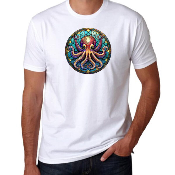 Camiseta Unissex Vitral Octopus - Imagem 3