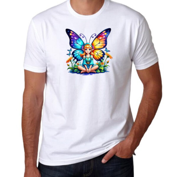 Camiseta Unissex Borboleta elfo fofinha - Imagem 3