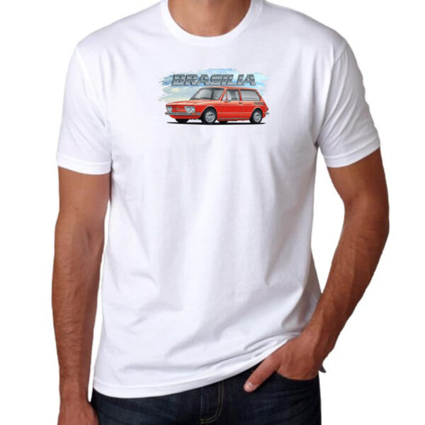 Camiseta Unissex Brasilia Classica Vermelha - Imagem 3
