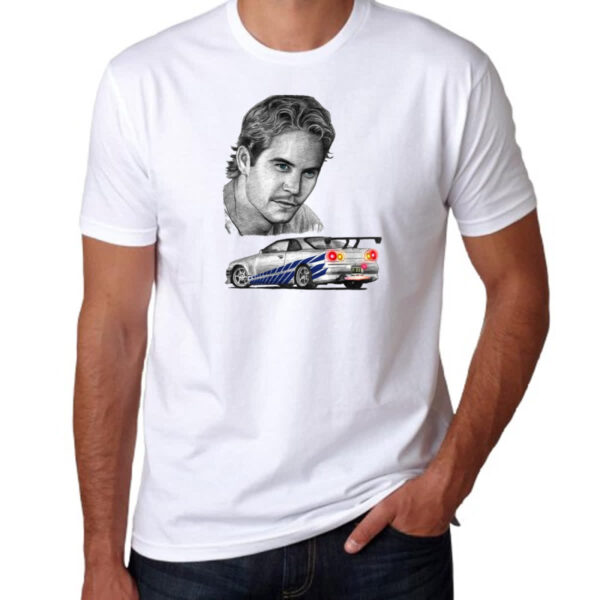 Camiseta Unissex Brian Skyline GTR Grafite - Imagem 3