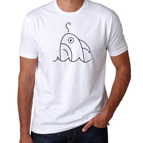Camiseta Unissex Tubarao indeciso desenho infantil - Imagem 3