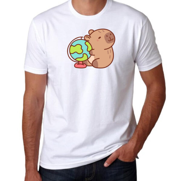 Camiseta Unissex Capivara Globo - Imagem 3