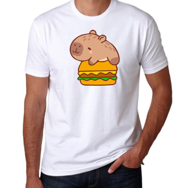 Camiseta Unissex Capivara Hamburguer - Imagem 3