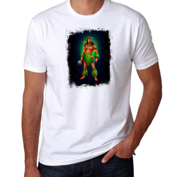 Camiseta Unissex Empires and Puzzles heroi Tarlak traje - Imagem 3