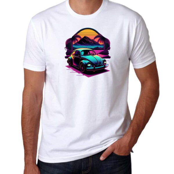 Camiseta Unissex Fusca Sunset Art - Imagem 3