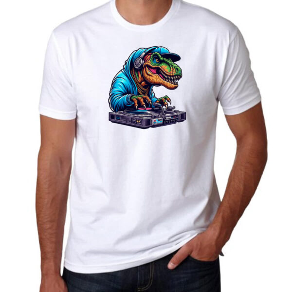 Camiseta Unissex T-Rex DJ - Imagem 3