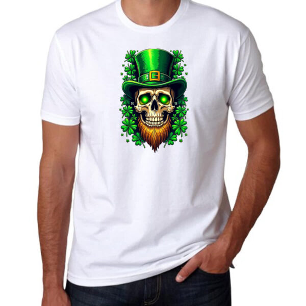 Camiseta Unissex Skull Leprechaun - Imagem 3