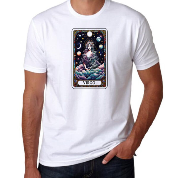 Camiseta Unissex Signo Carta Taro Virgem - Imagem 3