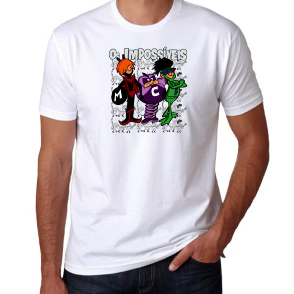 Camiseta Unissex Nostalgia Os impossiveis fundo grafite - Imagem 3