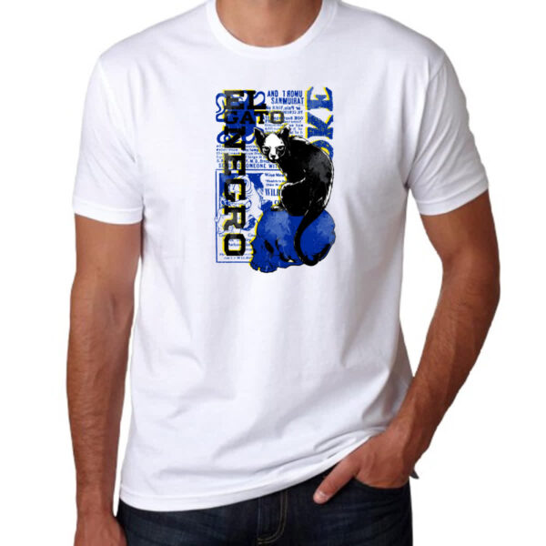 Camiseta Unissex El gato negro - Imagem 3
