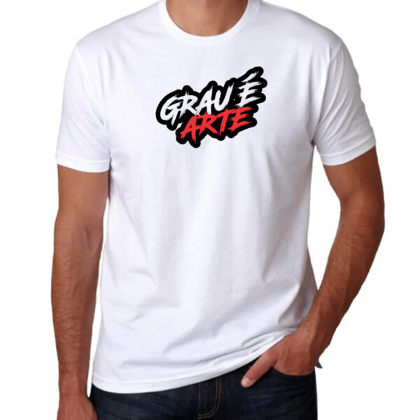Camiseta Unissex Grau e arte - Imagem 3