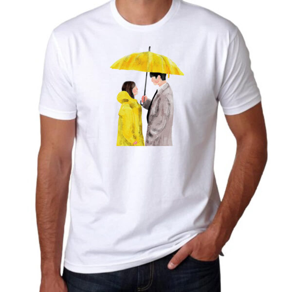 Camiseta Unissex Casal Dorama Guarda Chuva - Imagem 3