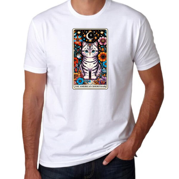 Camiseta Unissex Taro gato American Shorthair - Imagem 3