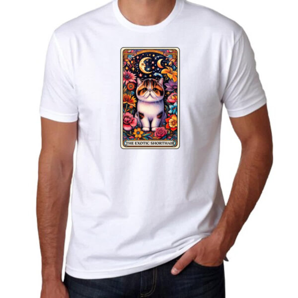 Camiseta Unissex Taro gato Exotico Shorthair - Imagem 3