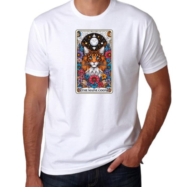 Camiseta Unissex Taro gato Maine Coon - Imagem 3