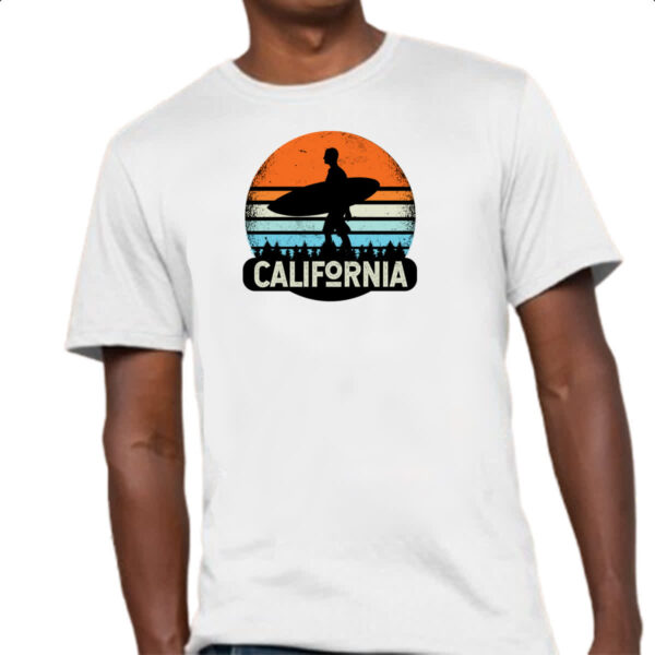 Camiseta Unissex Surf California Sunset - Imagem 4