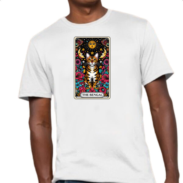 Camiseta Unissex Taro gato de Bengala - Imagem 4