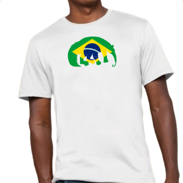 Camiseta Unissex Tamandua Bandeira Fauna Brasileira - Imagem 4