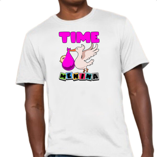 Camiseta Unissex Cegonha Time Menina - Imagem 4